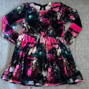 River Island velvet babydoll dress